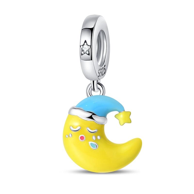 Медный кулон с бусинами серии «Луна и Солнце» для оригинального браслета 3 мм, ожерелье, женские роскошные изысканные украшения «сделай сам», подарок