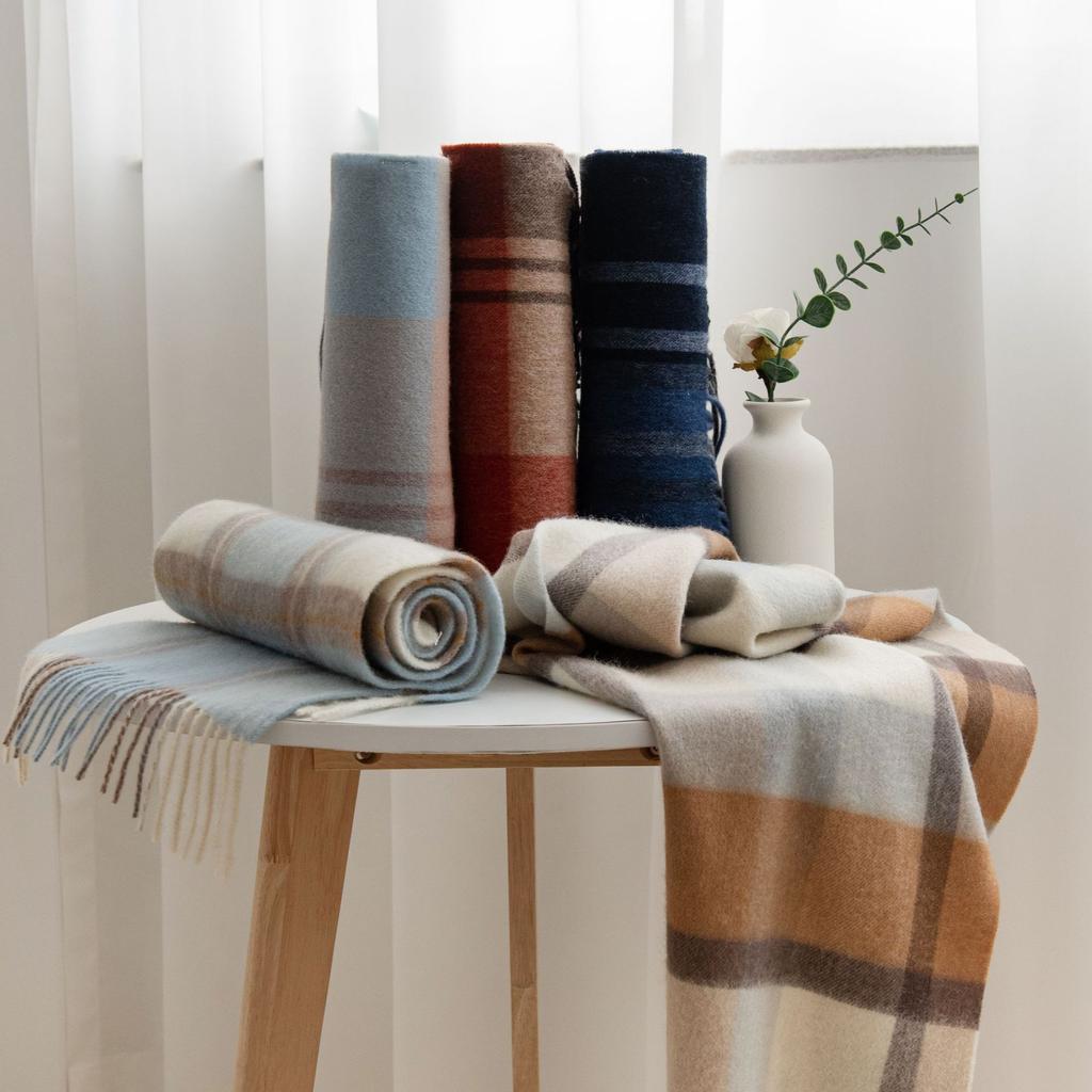 Wool Scarf, Winter Luxury, British Simple Shawl, Versatile, Male and Female Couples, Warm Neck