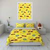"Yellow Sun and Sunglasses Set" Bedding Duvet Cover Set Duvet Cover Pillowcases (1 * Duvet Cover 2 * Pillowcases, without duvet insert)