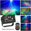 Disco Lights RGB LED Laser Projector Lamp with Strobe Effect For Holiday/Party Decor