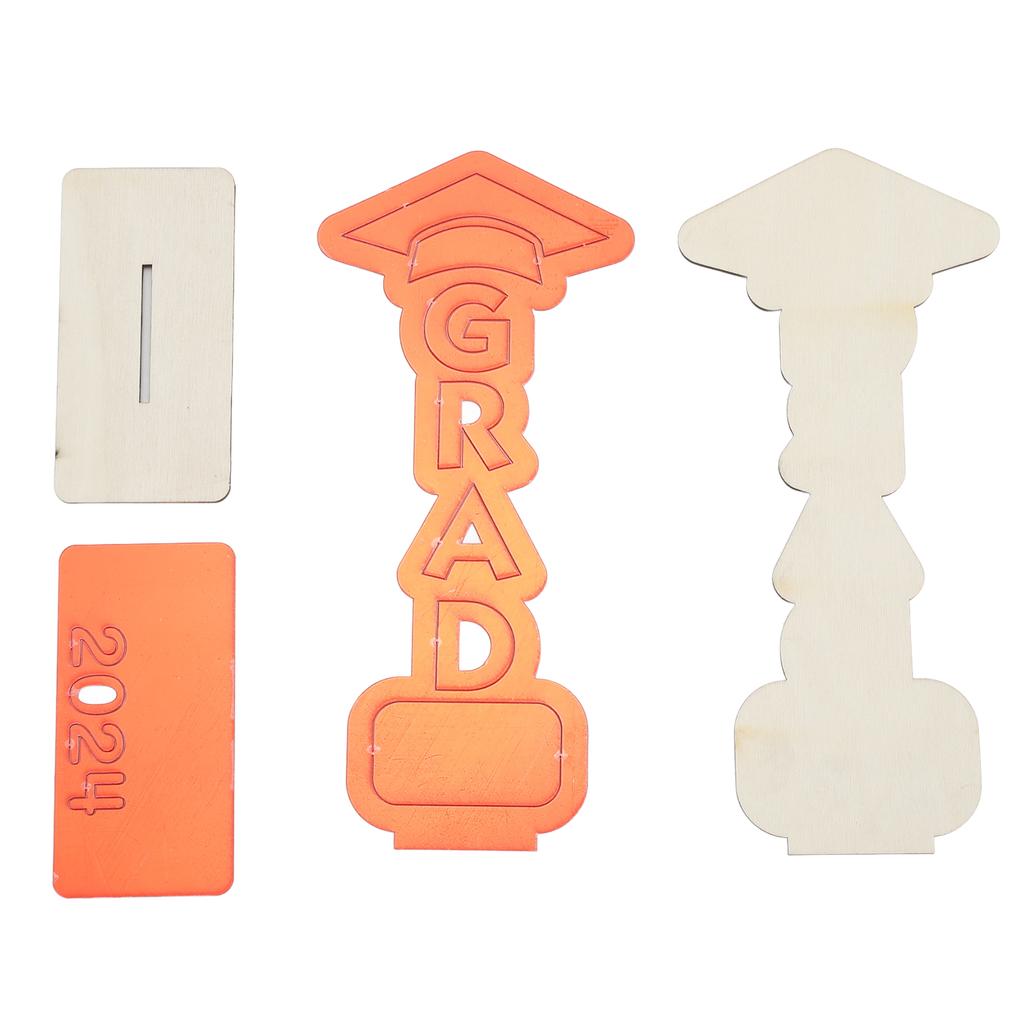 Graduation Wooden Ornament Versatile Desktop Graduation Decoration for Porch Balcony Living Room