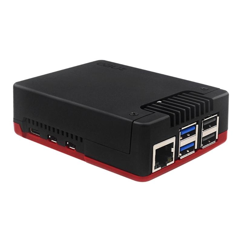 For RPi 5 Aluminum Alloy Case Enclosure Argon Protective Cover Integrated Heatink Case with PWM Speed Control Fan