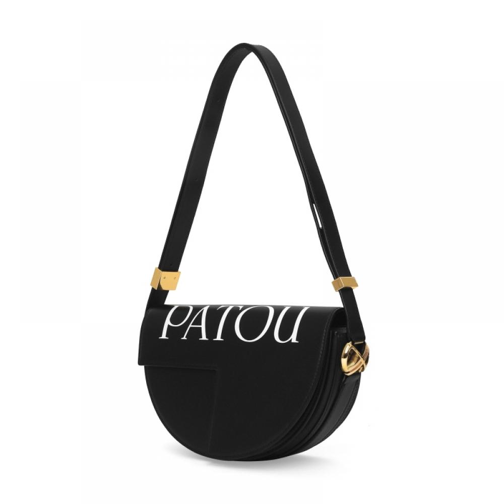 Patou Ba001 5000 900b  Ba0015000900b  Le Patou Logo Calfskin Crossbody Bag