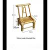 Бамбуковое кресло-качалка с откидной спинкой - Детская модель с плетеным дизайном корзины
