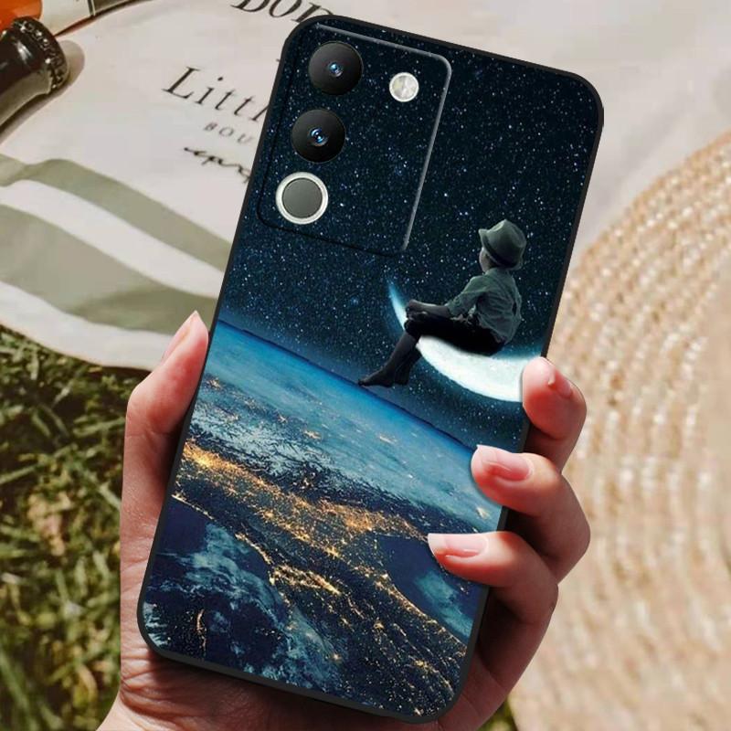 Для Vivo V29e 5G Чехол Новая Мода Милый Мультяшный Роскошный Мягкий Силиконовый Чехол Для VIVO V29e 5G 6.67" V2317 противоударный Funda Coque