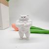 3D Печатная Статуэтка Мышечных Котов Декор для Дома Настольные Украшения Забавные Мускулистые Фигурки Котов Коллекционные Фигурки Скульптура Подарок