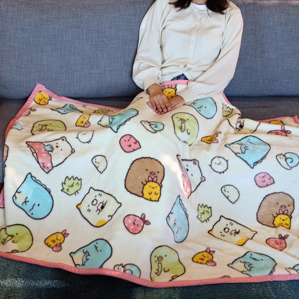 Marushin Sumikko Gurashi Faces Sumikko Half H140 x Cold Weather Available in 3 6575028900 Blanket, W100cm, Cute, Fluffy, Stylish, Item, Sizes,