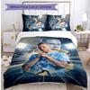 Erling Haaland Printed 3PCS Bedding Set Breathable Duvet Cover with Pillowcases Decorative Bed Linen for Bedroom Home
