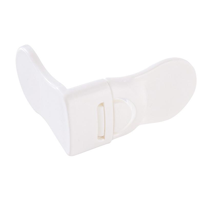 Baby Safety Drawer Lock Anti-Pinching Hand Cabinet Drawer Locks Plastic White Safety Buckle for Children Kids Protection Fuse Holders1