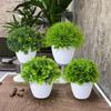 Artificial Plants Potted Green Bonsai Plant Decorative Looks Small Tree Grass Plants Pot Ornament Bonsai Tree Pot Room Decor