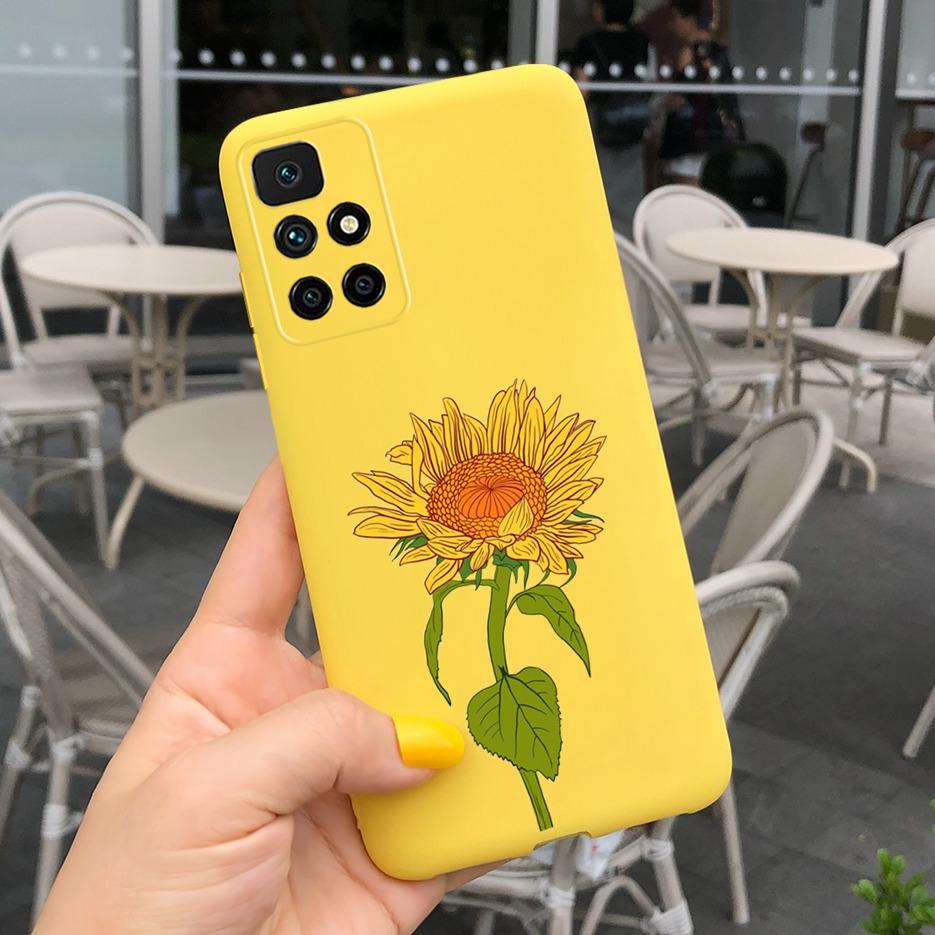 Redmi 10 Case Stylish Sunflower Daisy Cover Case For Xiaomi Redmi 10 Redmi10 Phone Cases 6.5'' Soft TPU Fundas Shockproof Bumper