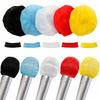 MOZOWO Disposable Microphone Covers, Noise Reduction for Karaoke, Antibacterial Microphone Covers with Microphone Sponges, 200 Pieces, 5 Colors