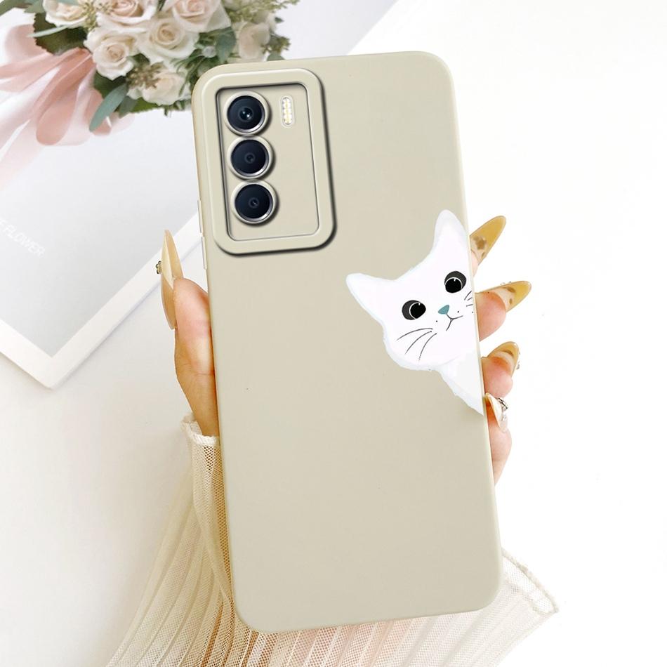 Для Infinix Zero 5G 2023 X6815C X6815D Милый Кот Цветок Мультяшный Чехол для Телефона Для Infinix Zero 5G (2023) Мягкие силиконовые бамперы
