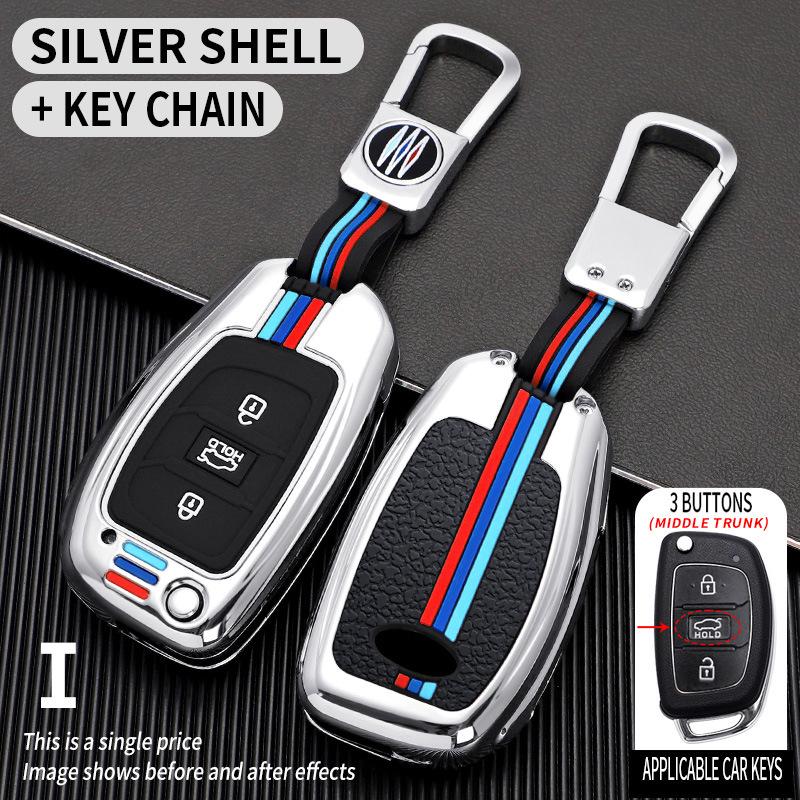 Чехол для ключа Hyundai для ix35, ix25, Mistra, Elantra, Reina, Tucson, сумка для ключа с пряжкой