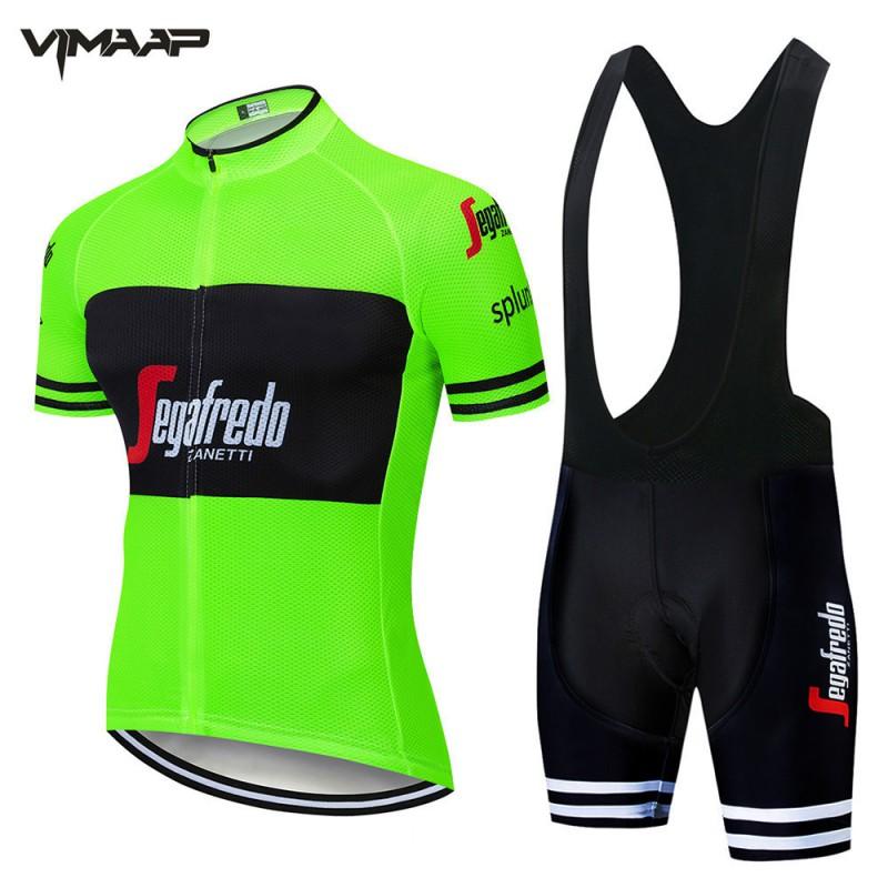 Mens Cycling Jersey Set Short Sleeve Breathable Mesh Bike Riding Top Road