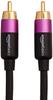 AmazonBasics 1 шт. RCA аудиокабель для динамика с позолоченным штекером черный сабвуфер/усилитель/активный 10,6 м