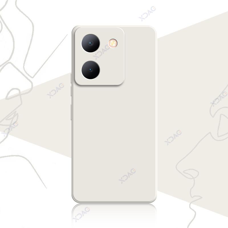 Роскошные квадратные жидкие силиконовые чехлы для VIVO Y36 V2247 4G V2248 5G 6.64" VIVOY36 360 мягкие чехлы для телефонов водонепроницаемые сумки