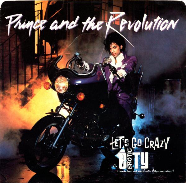 7-дюймовая пластинка PRINCE THE REVOLUTION Lets Go Crazy 9292167 Warner Bros. Канада 1984 Танцевальная Электроника Б/у