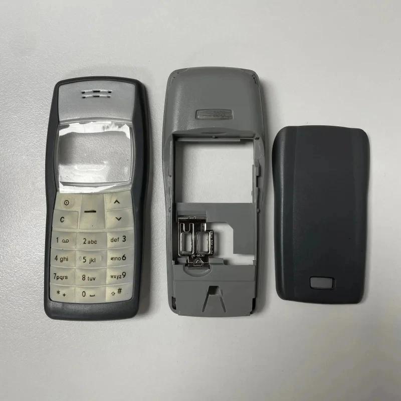 Полный корпус Задняя крышка аккумулятора для Nokia 1100 Корпус задней панели Средняя рамка Кнопка клавиатуры Арабская
