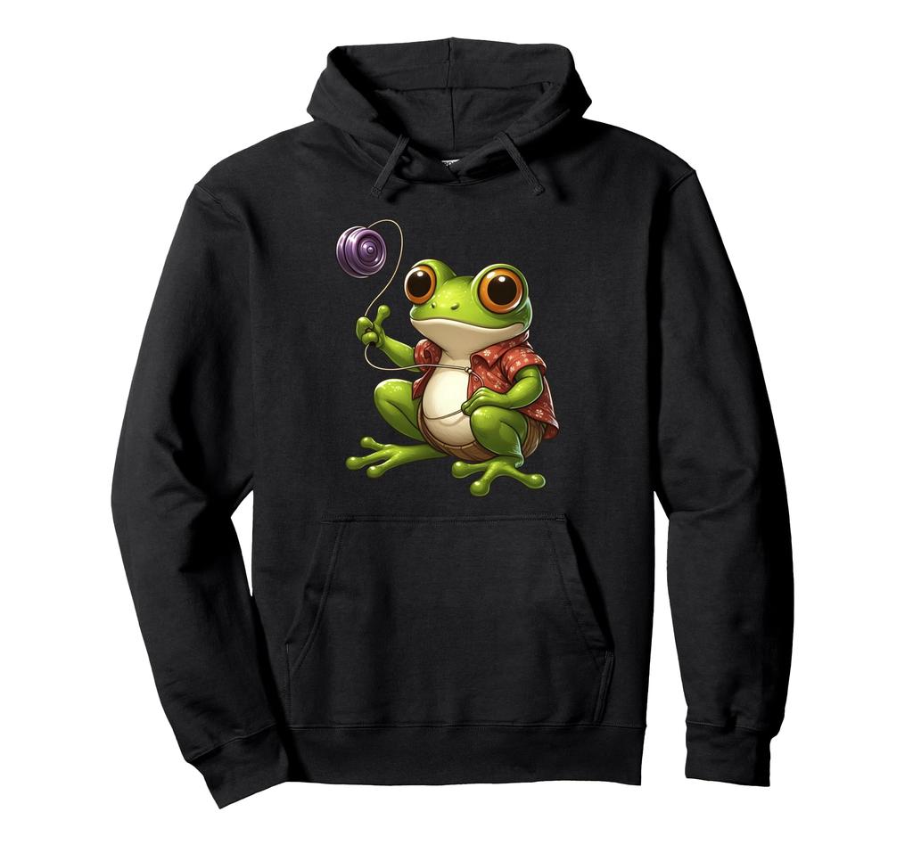Funny Frog Play Shirt for Boys and Hoodie Yo-Yo Girls, Kids' Yo-Yo