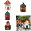Resin Resin Garden Mushrooms Micro Landscape Mushrooms House Model  Fish Tank Landscaping
