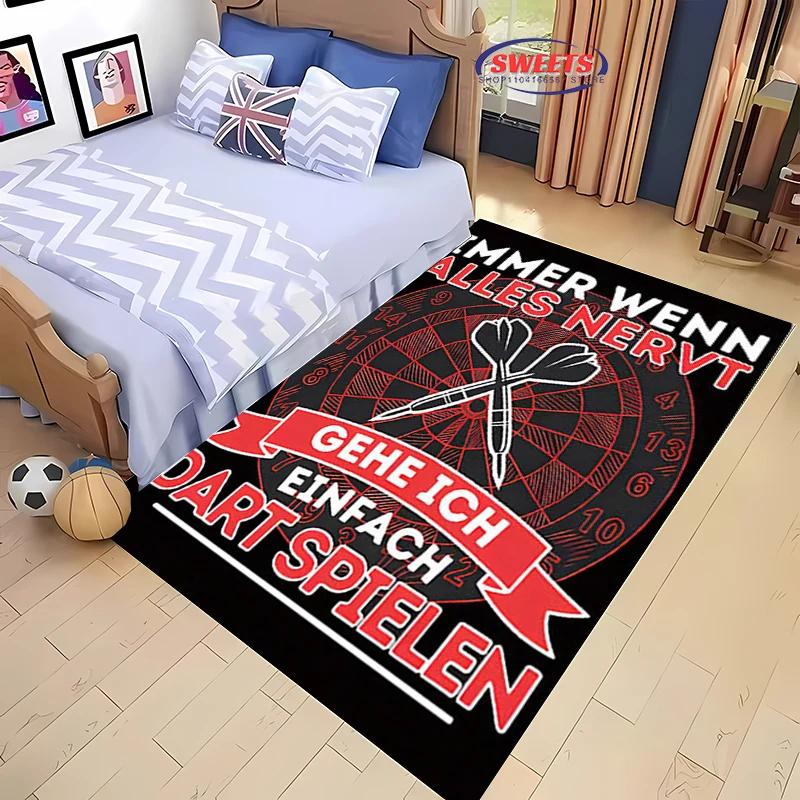 3D HD Dart Target Print Carpet! Bedroom Living Room Office Non-Slip Four Seasons Available Rug Multi-Sizes Non-Slip Fast arrival