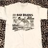 Винтажная хлопковая футболка с коротким рукавом группы Bad Brains, все размеры, унисекс, белая, BL212