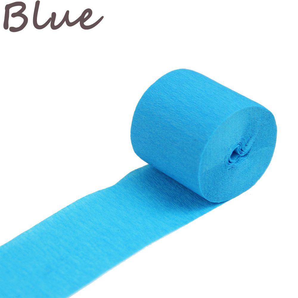 Украшение на день рождения ручной работы Церемония гофрированная бумага Креповая бумага Серпантин рулон