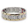 Xinqiao Men's Square Bracelet with Germanium Stone and Magnetic Elements