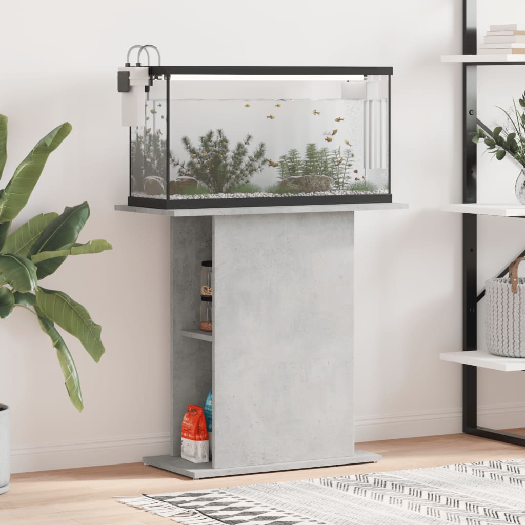 Vidaxl Szafka Pod Akwarium, Szarość Betonu, 75X36X72,5 Cm