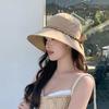 Summer Versatile Sun Protection Sun Hat for Women's New Wrap Around Large Hat with Bow Fisherman's Hat