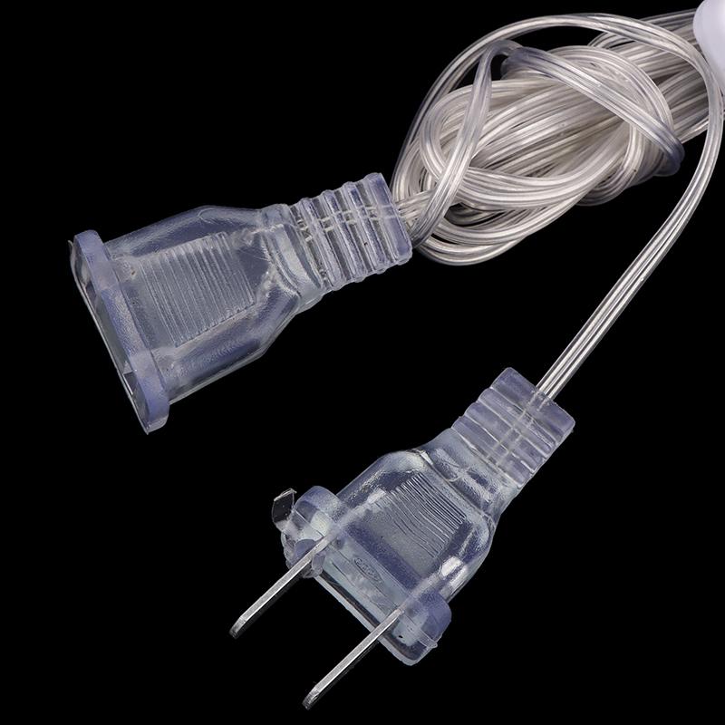 1Pc 3M Plug Extender Wire With Switch Eu/Us Plug For Led String Light Wedding Christmas Decor Led Garland Lights
