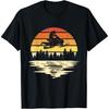 Снегоход Ретро Закат Любители снегоходов Снокросс Футболка