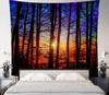 Fantasy Forest Landscape Tapestry Flowers and Plants Misty Tree Hole Tapestry Wall Art Hanging Cloth Room Home Decoration