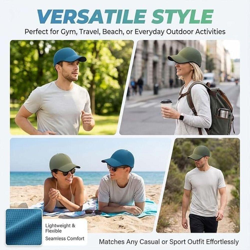 Packable Baseball Cap Quick Drying Visor Cap Creative Gift Sports Hat