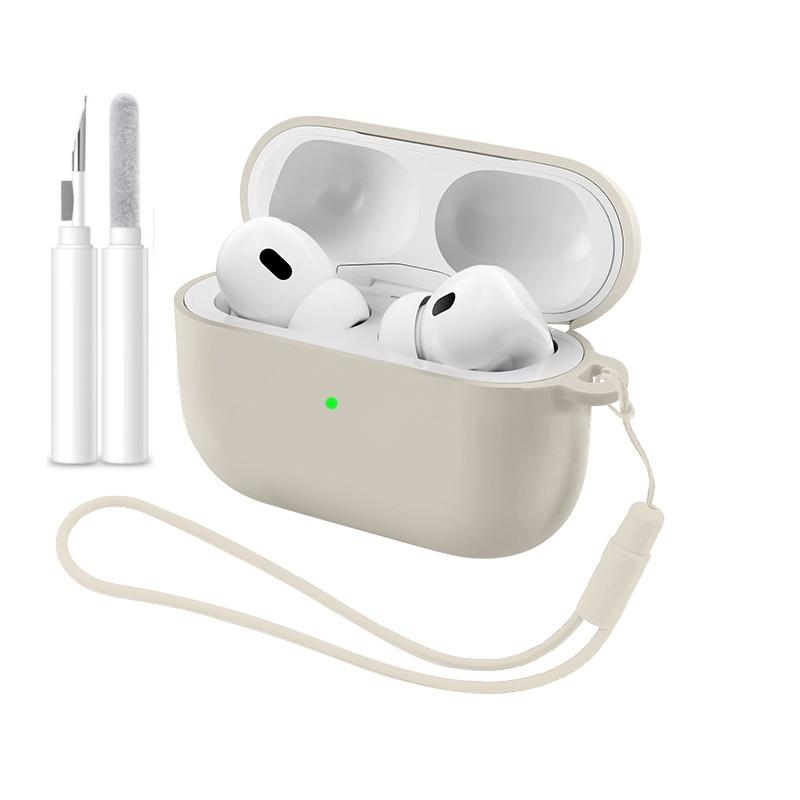 For Airpods Pro 3 2025 New Silicone Case Earphone Accessories with Cleaner Kit & Lanyard Full Protective Cover for Airpods Pro 3