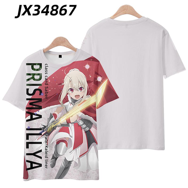 Game Cosplay Fate/kaleid liner Prisma Illya Summer Anime T Shirt Summer Men T-Shirt