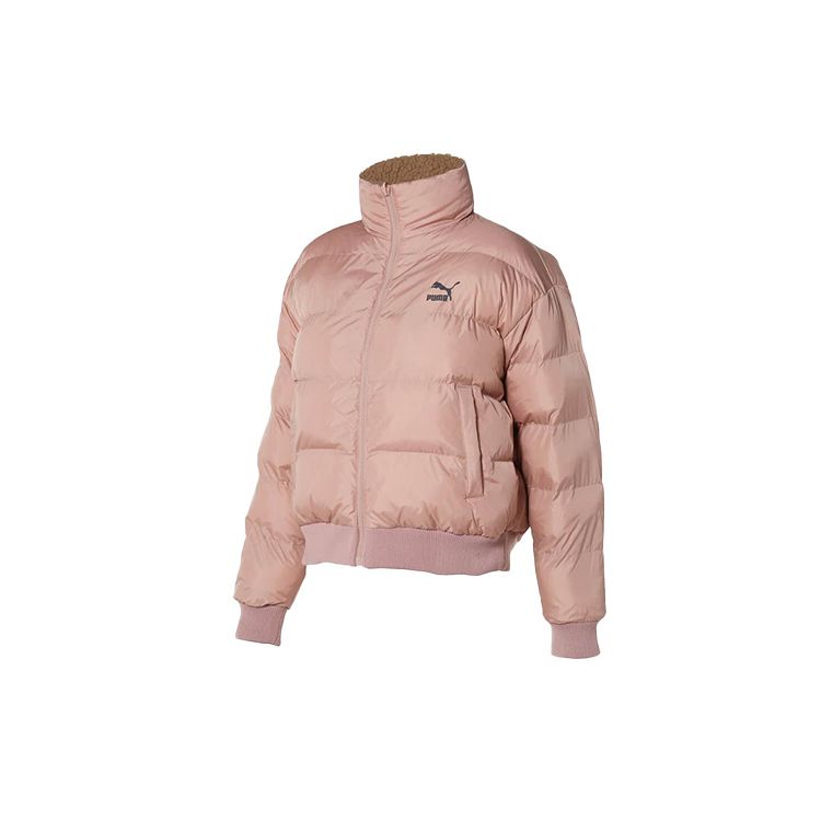 Puma Короткая двусторонняя куртка из овечьего флиса с воротником-стойкой, женские куртки коричневого цвета, розового цвета 929815-01