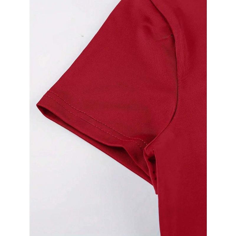 Women's New Solid Colour Round Neck Basic Short Sleeve Short T-shirt