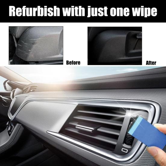 Car Leather Restorer with Sponges 30ml Car Interior Coating Agent Leather Care Solution for Couches Sofas Furniture