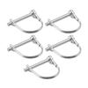 2Pcs Galvanized Locking Pins With Spring Lock Ring Split Buckle Pin Durable Tubular Folding Pin