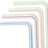 100-3000PCS Colorful Drinking Kunststof Straw Milk Tea Bar Party Rietjes Drinking Wedding Kitchen Beverage Straws Wholesale