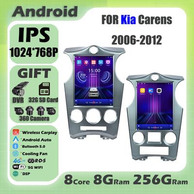 IPS 9.7'' 1024*768P Для Kia Carens2006-2012 Android 14 Автомагнитола Мультимедиа Видеоплеер Навигация Головное устройство Стерео Аудио