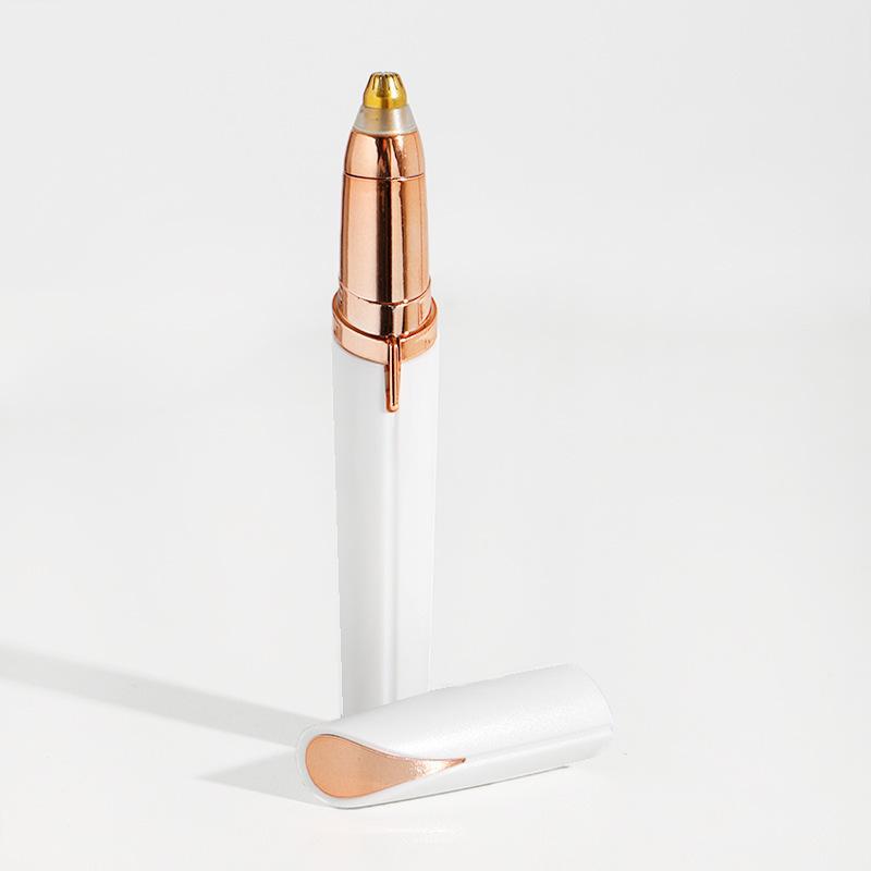 1pc Electric Eyebrow Trimming Tool Portable For Beginners Automatic Electric Eyebrow Trimmer Nose Hair Shaving Brush Scraper