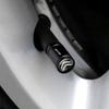 PEZN4 4pc Matte Textured Metal Valve Cover Car Tire Valve Cap Accessories For Citroen C1 C2 C3 Grand C4 Picasso C4L VTS C-ELYSEE DS