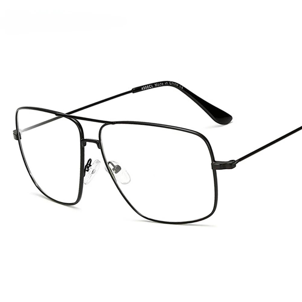 New Vintage Gold Metal Frame Eyeglasses Mens Womens Sun Eyeglasses Retro Square Optical Lens Eyewear Nerd Clear Lens Eyeglasses Oculos