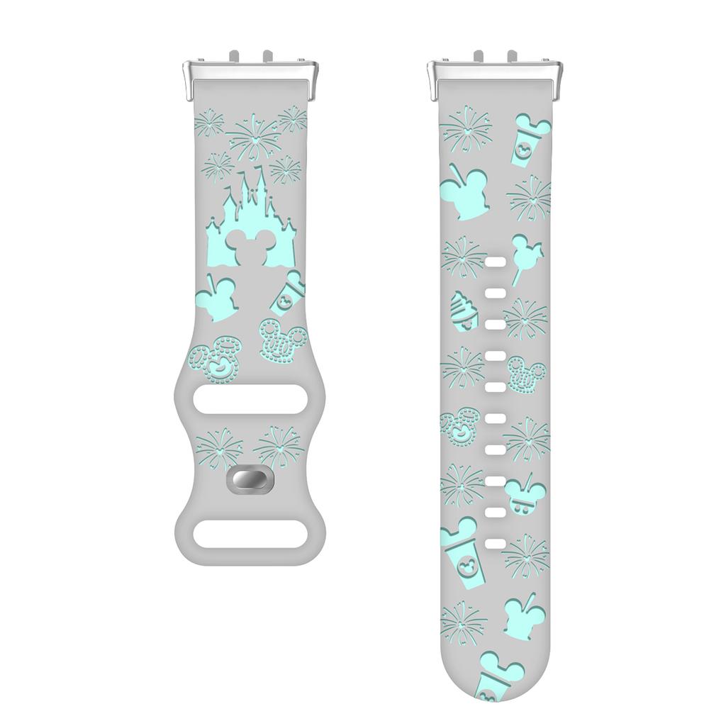 Engraved Silicone Strap for Samsung Galaxy Fit 3 Soft TPU Wristband for Samsung Galaxy Fit 3 Smart Watch Bracelet Belt