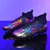 Мужские футбольные бутсы с длинными шипами и высокой лодыжкой, футбольные бутсы FG, уличные бутсы для травы, футбольные бутсы, тренировочные спортивные футбольные бутсы