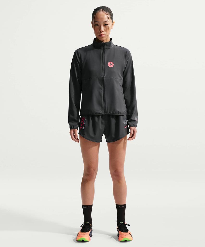 Nike Одни Беговые Шорты с Подкладкой, Средняя Посадка, 3 Дюйма, Ткань Dry Fit, Женские - Антрацит / Ir6603-060