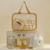 Portable Transparent Wash Bag Frosted Travel Makeup Case Large Capacity Cosmetic Bag  Bathing